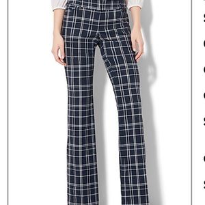 NY&C Navy plaid dress pants